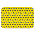 Sleeping Bear Emoji Pattern Print Indoor Door Mat