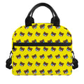 Sleeping Bear Emoji Pattern Print Insulated Lunch Bag
