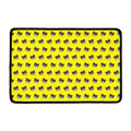 Sleeping Bear Emoji Pattern Print Kitchen Mat