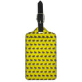 Sleeping Bear Emoji Pattern Print Luggage Tag