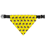 Sleeping Bear Emoji Pattern Print Over The Collar Dog Bandana
