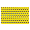 Sleeping Bear Emoji Pattern Print Polyester Doormat