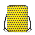 Sleeping Bear Emoji Pattern Print Rectangular Crossbody Bag