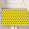 Sleeping Bear Emoji Pattern Print Rubber Doormat