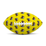 Sleeping Bear Emoji Pattern Print Rugby Ball