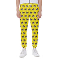 Sleeping Bear Emoji Pattern Print Joggers