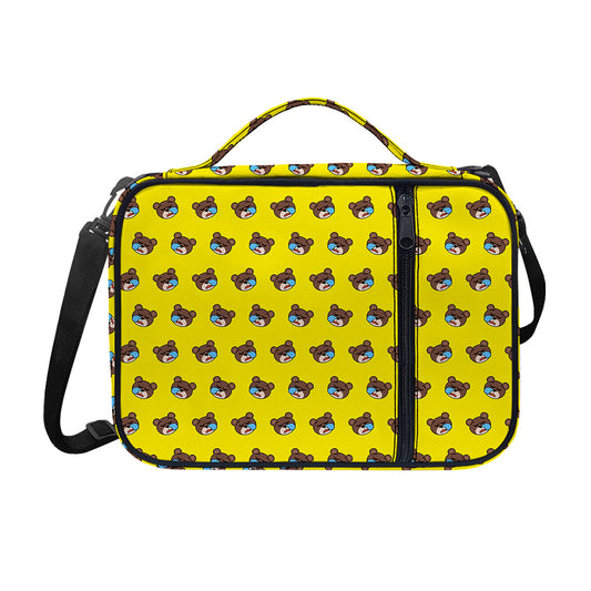 Sleeping Bear Emoji Pattern Print Shoulder Strap Bible Bag
