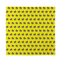 Sleeping Bear Emoji Pattern Print Silk Bandana