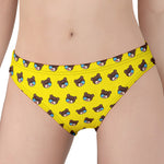 Sleeping Bear Emoji Pattern Print Women's Panties