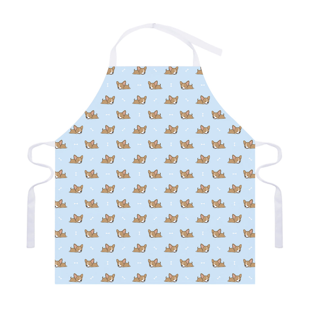 Sleeping Chihuahua Pattern Print Adjustable Apron