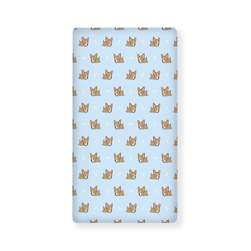 Sleeping Chihuahua Pattern Print Baby Crib Sheet