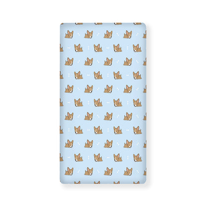 Sleeping Chihuahua Pattern Print Baby Crib Sheet