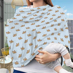 Sleeping Chihuahua Pattern Print Baby Seat Cover