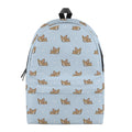 Sleeping Chihuahua Pattern Print School Backpack