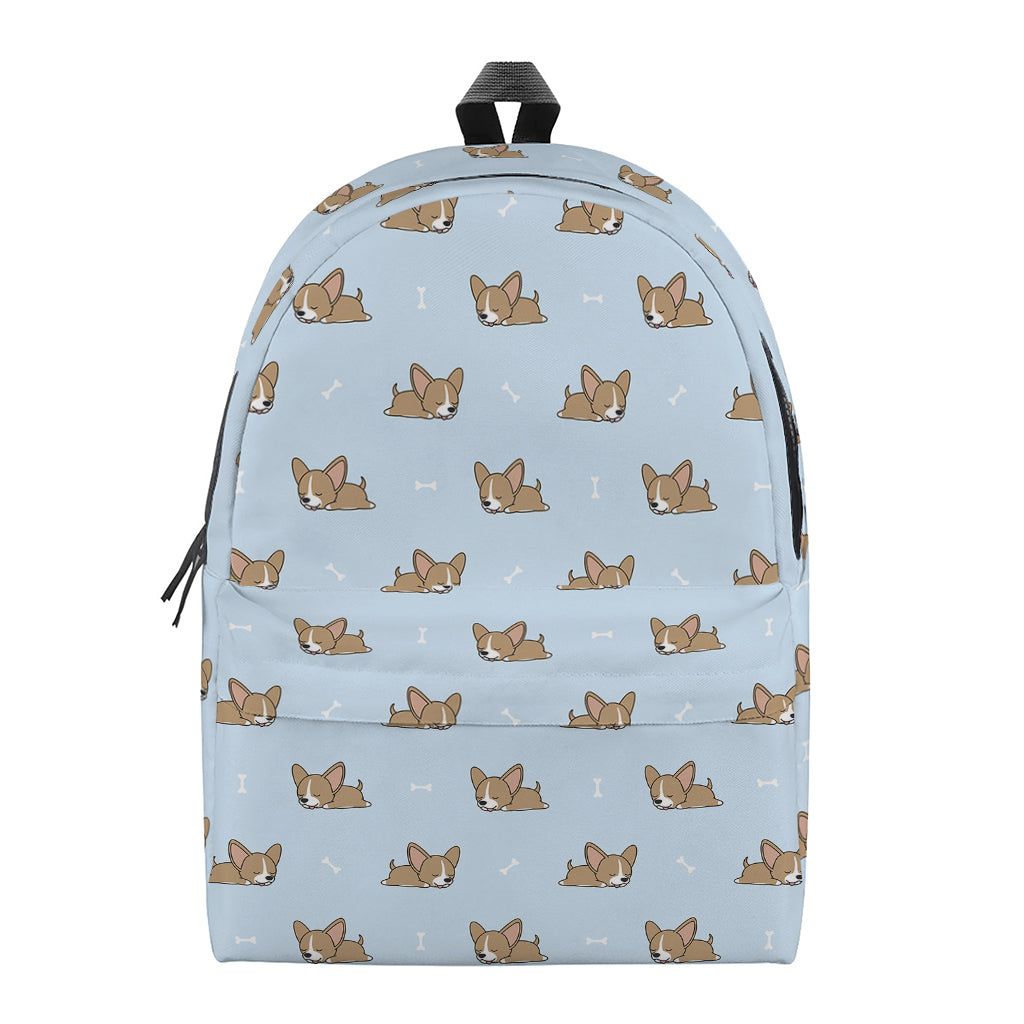 Sleeping Chihuahua Pattern Print Backpack