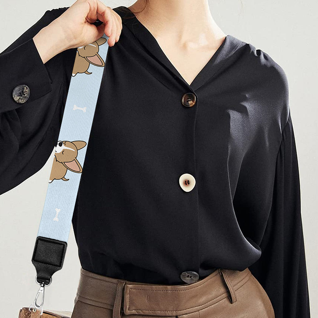 Sleeping Chihuahua Pattern Print Bag Strap