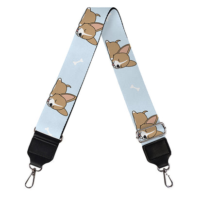 Sleeping Chihuahua Pattern Print Bag Strap