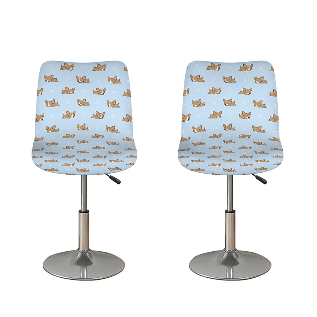 Sleeping Chihuahua Pattern Print Bar Stool Covers