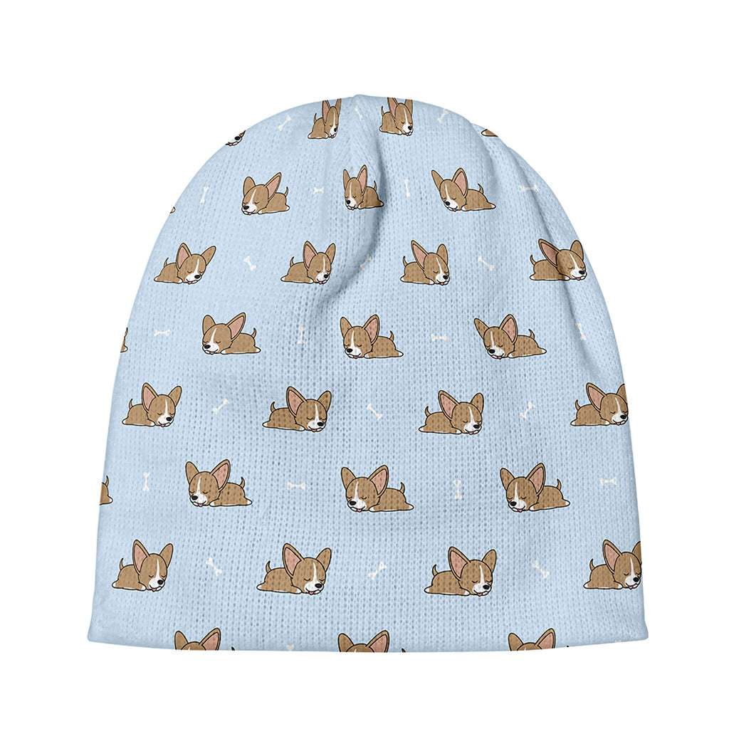 Sleeping Chihuahua Pattern Print Beanie