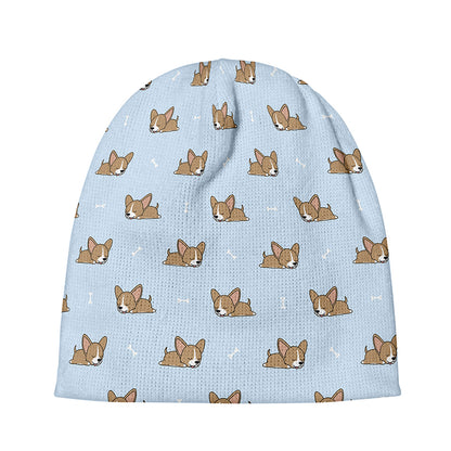 Sleeping Chihuahua Pattern Print Beanie