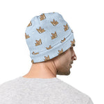 Sleeping Chihuahua Pattern Print Beanie
