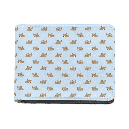 Sleeping Chihuahua Pattern Print Bifold Wallet