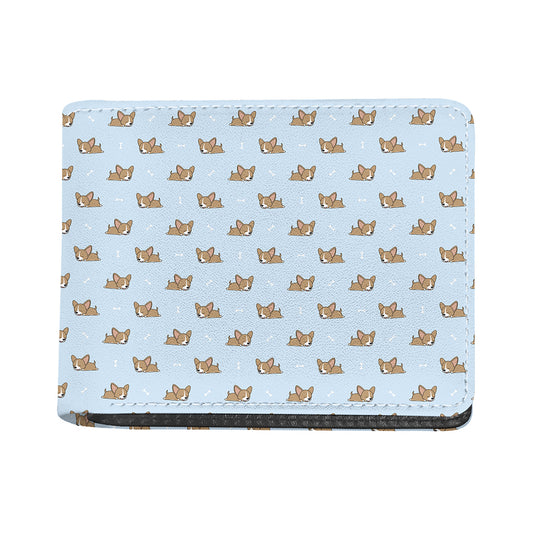 Sleeping Chihuahua Pattern Print Bifold Wallet