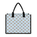 Sleeping Chihuahua Pattern Print Canvas Tote Bag