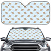 Sleeping Chihuahua Pattern Print Car Windshield Sun Shade