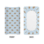 Sleeping Chihuahua Pattern Print Changing Pad Cover