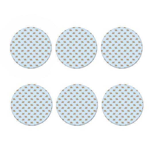 Sleeping Chihuahua Pattern Print Coaster Set