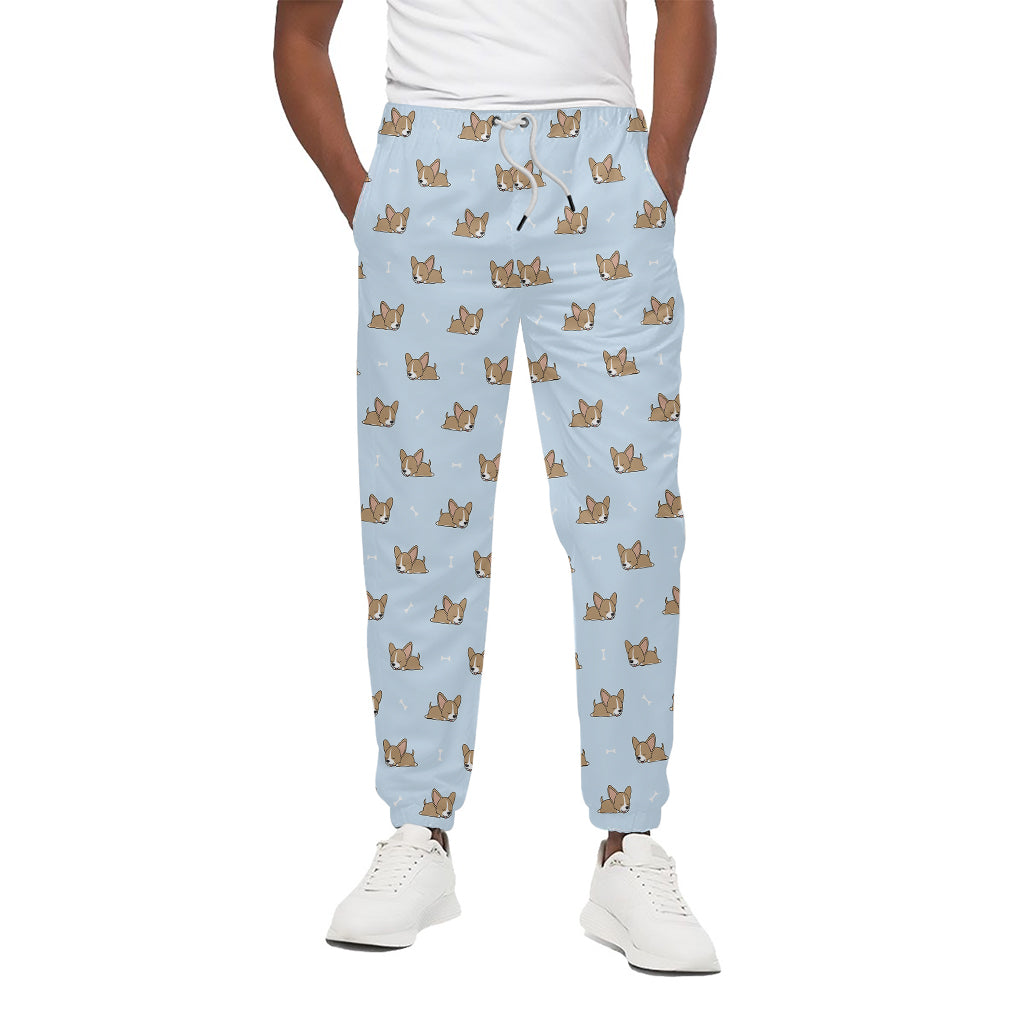 Sleeping Chihuahua Pattern Print Cotton Pants