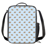 Sleeping Chihuahua Pattern Print Crossbody Lunch Bag