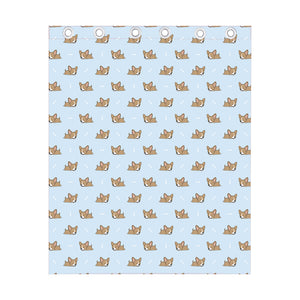 Sleeping Chihuahua Pattern Print Curtain