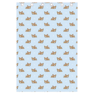 Sleeping Chihuahua Pattern Print Curtain