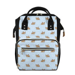 Sleeping Chihuahua Pattern Print Diaper Bag