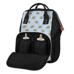 Sleeping Chihuahua Pattern Print Diaper Bag