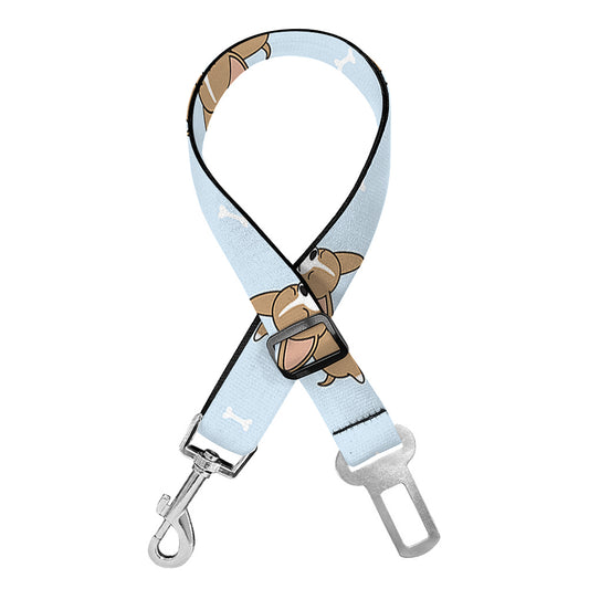 Sleeping Chihuahua Pattern Print Dog Seat Belt