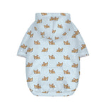 Sleeping Chihuahua Pattern Print Dog Zip Up Hoodie