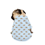 Sleeping Chihuahua Pattern Print Dog Zip Up Jacket