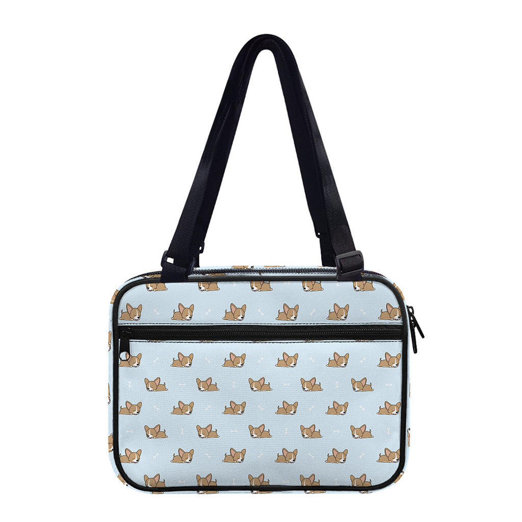 Sleeping Chihuahua Pattern Print Double Strap Bible Bag