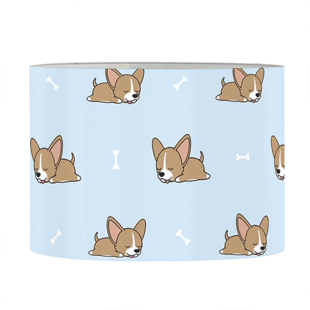 Sleeping Chihuahua Pattern Print Drum Lamp Shade