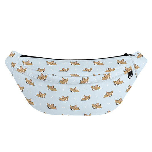 Sleeping Chihuahua Pattern Print Fanny Pack