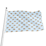 Sleeping Chihuahua Pattern Print Flag