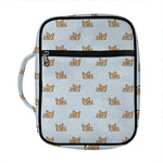 Sleeping Chihuahua Pattern Print Front Pocket Bible Bag