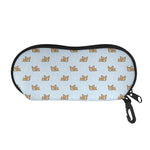Sleeping Chihuahua Pattern Print Glasses Case