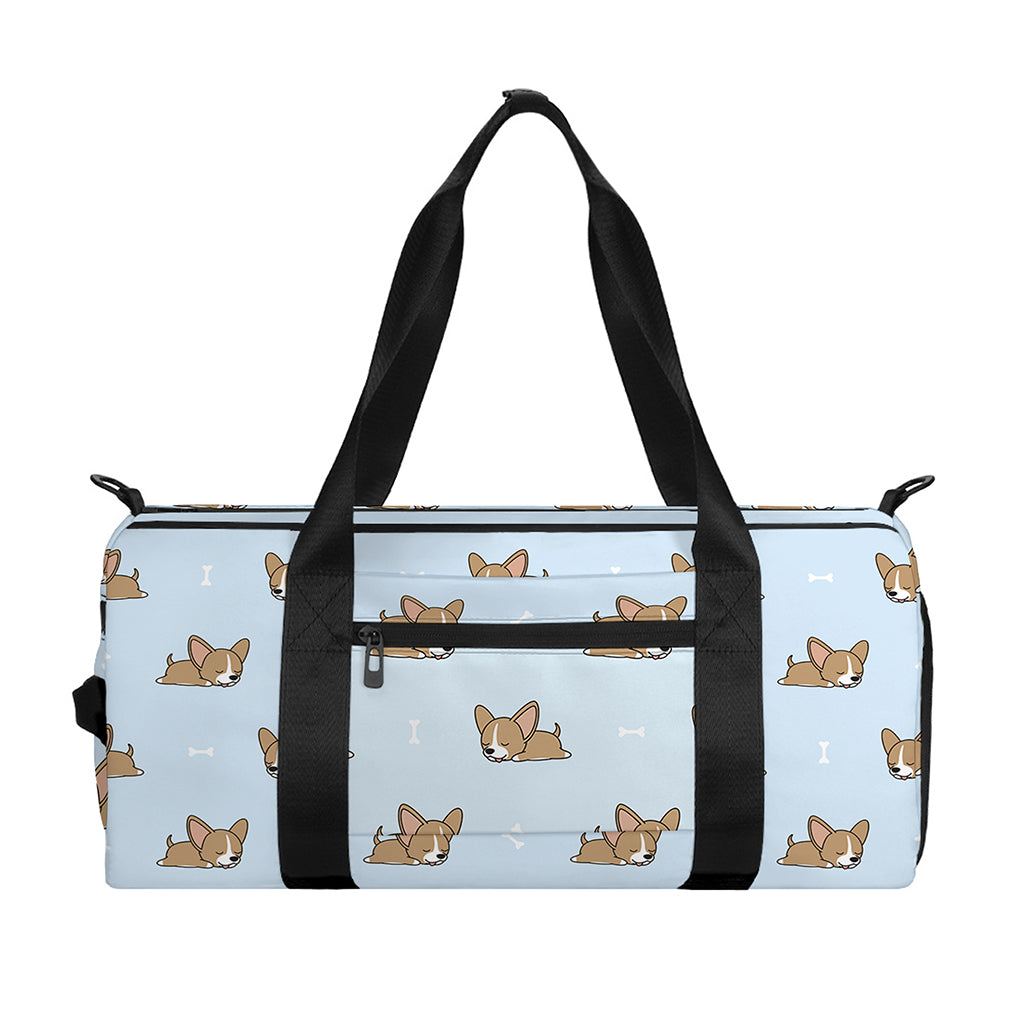 Sleeping Chihuahua Pattern Print Gym Bag