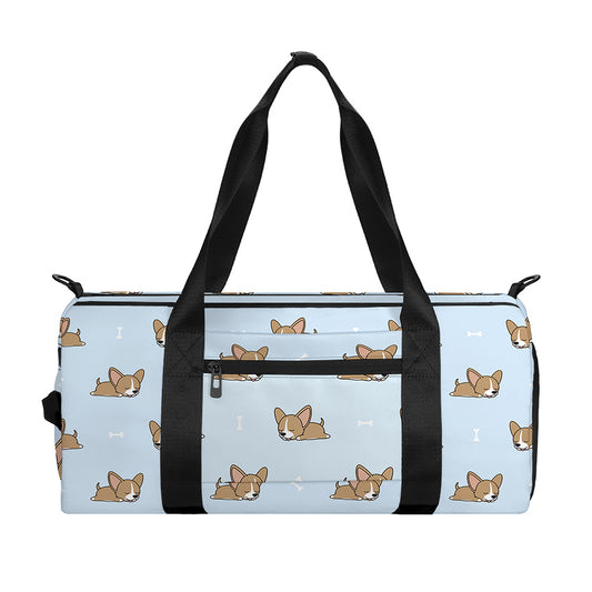Sleeping Chihuahua Pattern Print Gym Bag