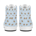 Sleeping Chihuahua Pattern Print High Top Leather Sneakers