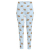 Sleeping Chihuahua Pattern Print High-Waisted Pocket Leggings